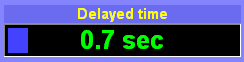 Delayed time indicator animation